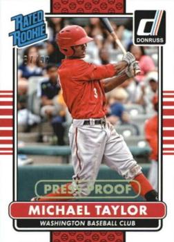 2015 Donruss - Press Proofs Gold #38 Michael Taylor Front