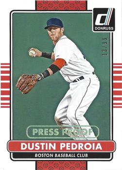 2015 Donruss - Press Proofs Gold #60 Dustin Pedroia Front