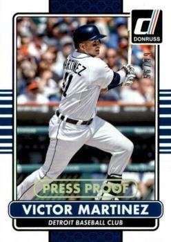 2015 Donruss - Press Proofs Gold #88 Victor Martinez Front