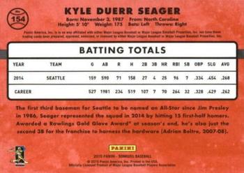 2015 Donruss - Press Proofs Gold #154 Kyle Seager Back