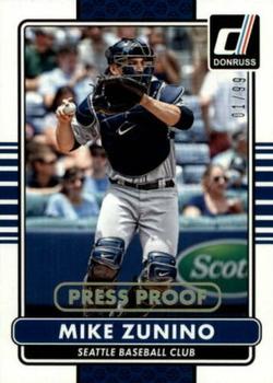 2015 Donruss - Press Proofs Gold #155 Mike Zunino Front