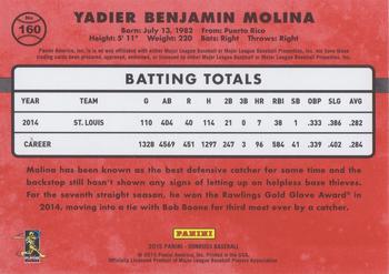 2015 Donruss - Stat Line Season #160 Yadier Molina Back