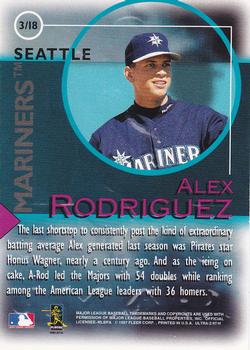 1997 Ultra - Fame Game #3 Alex Rodriguez Back