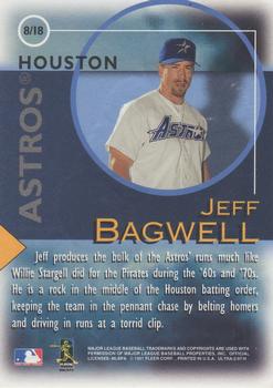 1997 Ultra - Fame Game #8 Jeff Bagwell Back
