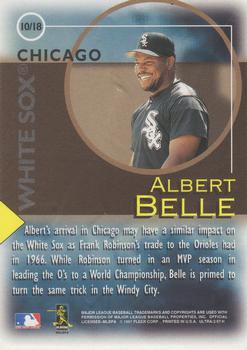 1997 Ultra - Fame Game #10 Albert Belle Back