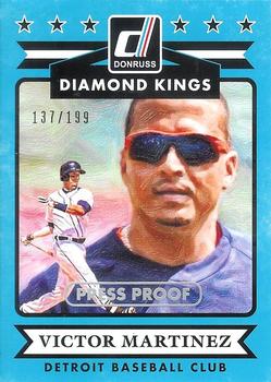 2015 Donruss - Press Proofs Silver #10 Victor Martinez Front