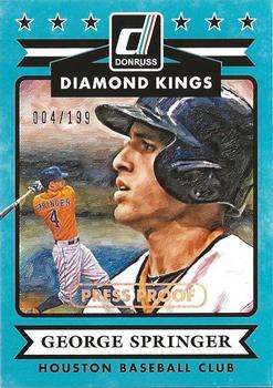 2015 Donruss - Press Proofs Silver #11 George Springer Front