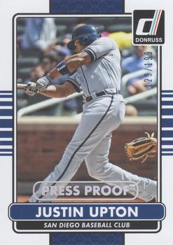 2015 Donruss - Press Proofs Silver #52 Justin Upton Front