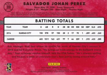 2015 Donruss - Press Proofs Silver #99 Salvador Perez Back