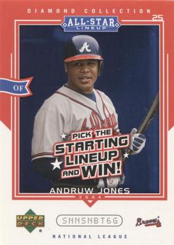 2004 Upper Deck Diamond Collection All-Star Lineup - Game Cards #AS-AJ Andruw Jones Front