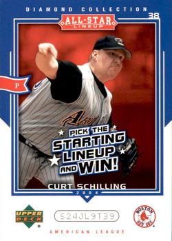 2004 Upper Deck Diamond Collection All-Star Lineup - Game Cards #AS-CS Curt Schilling Front
