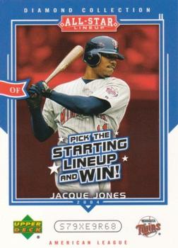 2004 Upper Deck Diamond Collection All-Star Lineup - Game Cards #AS-JJ Jacque Jones Front