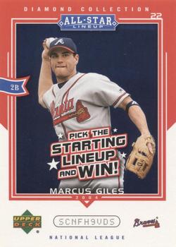 2004 Upper Deck Diamond Collection All-Star Lineup - Game Cards #AS-MG Marcus Giles Front