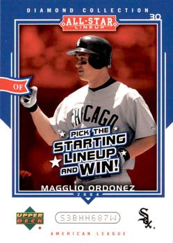 2004 Upper Deck Diamond Collection All-Star Lineup - Game Cards #AS-MO Magglio Ordonez Front