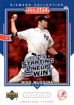 2004 Upper Deck Diamond Collection All-Star Lineup - Game Cards #AS-MU Mike Mussina Front