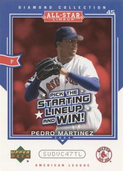 2004 Upper Deck Diamond Collection All-Star Lineup - Game Cards #AS-PM Pedro Martinez Front
