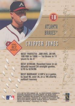 1997 Bowman's Best - Best Cuts Atomic Refractor #BC2 Chipper Jones Back