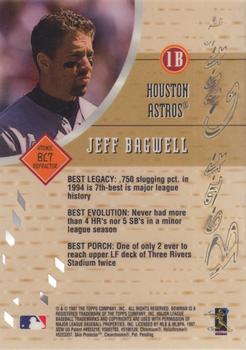 1997 Bowman's Best - Best Cuts Atomic Refractor #BC7 Jeff Bagwell Back