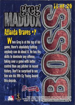 1997 Circa - Super Boss #11 Greg Maddux Back