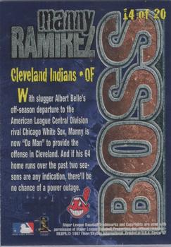 1997 Circa - Super Boss #14 Manny Ramirez Back