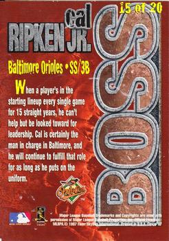1997 Circa - Super Boss #15 Cal Ripken Jr. Back