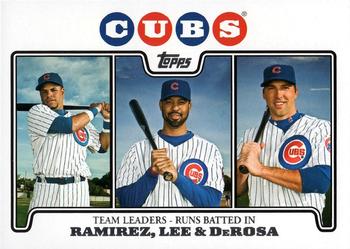 2008 Topps Gift Sets Chicago Cubs #47 Aramis Ramirez / Derrek Lee / Mark DeRosa Front