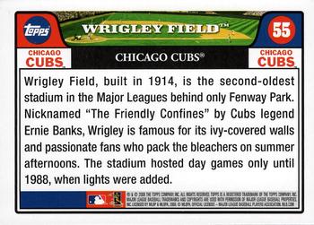 2008 Topps Gift Sets Chicago Cubs #55 Wrigley Field Back