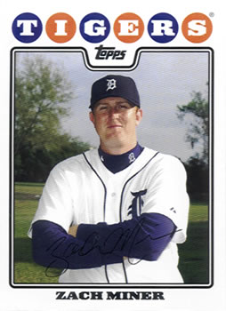 2008 Topps Gift Sets Detroit Tigers #37 Zach Miner Front