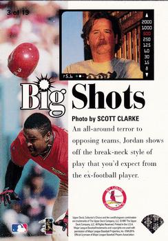 1997 Collector's Choice - Big Shots Gold Signatures #3 Brian Jordan Back