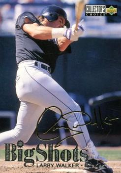 1997 Collector's Choice - Big Shots Gold Signatures #6 Larry Walker Front