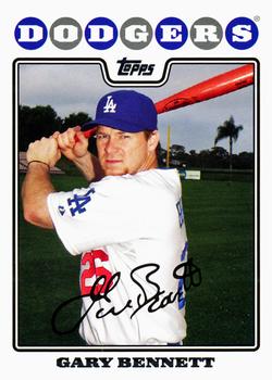2008 Topps Gift Sets Los Angeles Dodgers #32 Gary Bennett Front