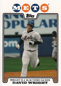2008 Topps Gift Sets New York Mets #2 David Wright Front
