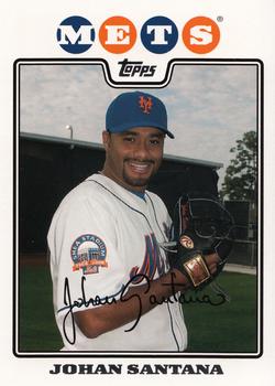 2008 Topps Gift Sets New York Mets #7 Johan Santana Front