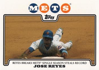 2008 Topps Gift Sets New York Mets #35 Jose Reyes Front