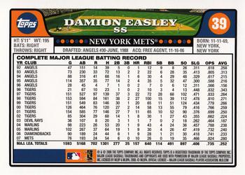 2008 Topps Gift Sets New York Mets #39 Damion Easley Back