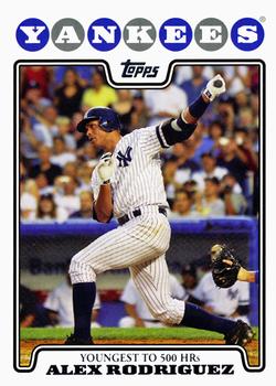 2008 Topps Gift Sets New York Yankees #2 Alex Rodriguez Front