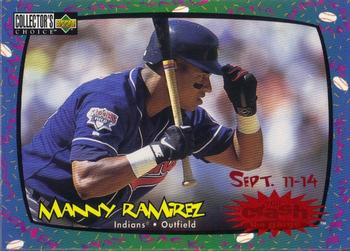 1997 Collector's Choice - You Crash the Game #CG11 Manny Ramirez Front