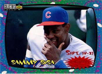 1997 Collector's Choice - You Crash the Game #CG8 Sammy Sosa Front