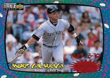 1997 Collector's Choice - You Crash the Game #CG16 Andres Galarraga Front