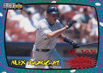 1997 Collector's Choice - You Crash the Game #CG29 Alex Rodriguez Front
