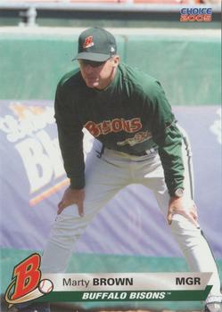 2005 Choice Buffalo Bisons #03 Marty Brown Front