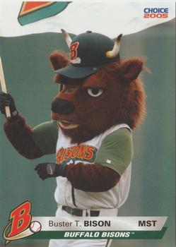 2005 Choice Buffalo Bisons #04 Buster T. Bison Front