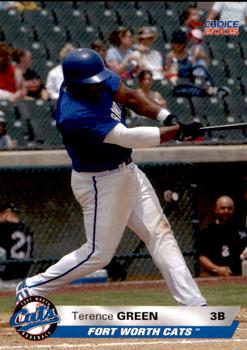 2005 Choice Fort Worth Cats #18 Terence Green Front