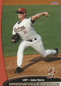 2005 Choice Greeneville Astros #16 Jake Hurry Front