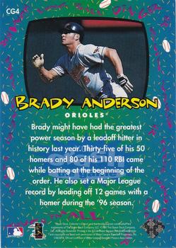 1997 Collector's Choice - You Crash the Game Exchange #CG4 Brady Anderson Back