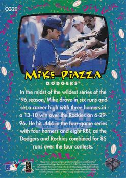 1997 Collector's Choice - You Crash the Game Exchange #CG20 Mike Piazza Back