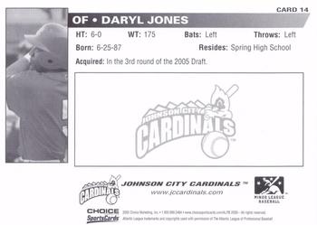 2005 Choice Johnson City Cardinals #14 Daryl Jones Back