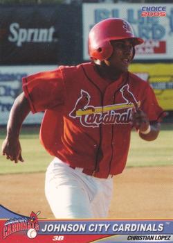 2005 Choice Johnson City Cardinals #16 Christian Lopez Front