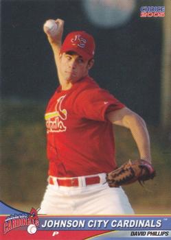 2005 Choice Johnson City Cardinals #21 David Phillips Front