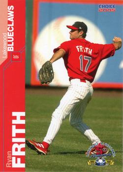 2005 Choice Lakewood BlueClaws #12 Ryan Frith Front